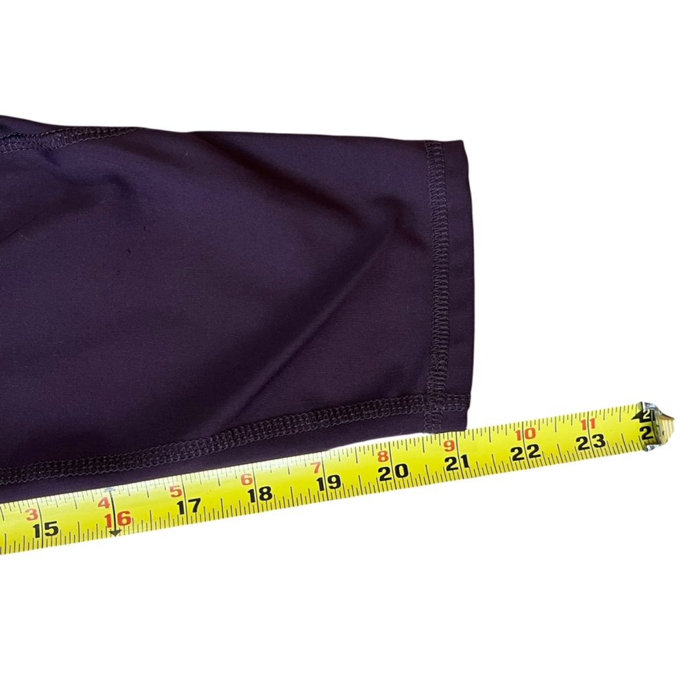Marika Deep Plum Athletic High Waisted Leggings with Pockets Women's Medium - Picture 6 of 6